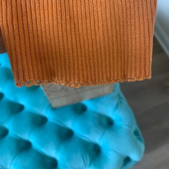 90s Vintage Silk Ribbed Cropped Cardigan - Picture 7 of 11